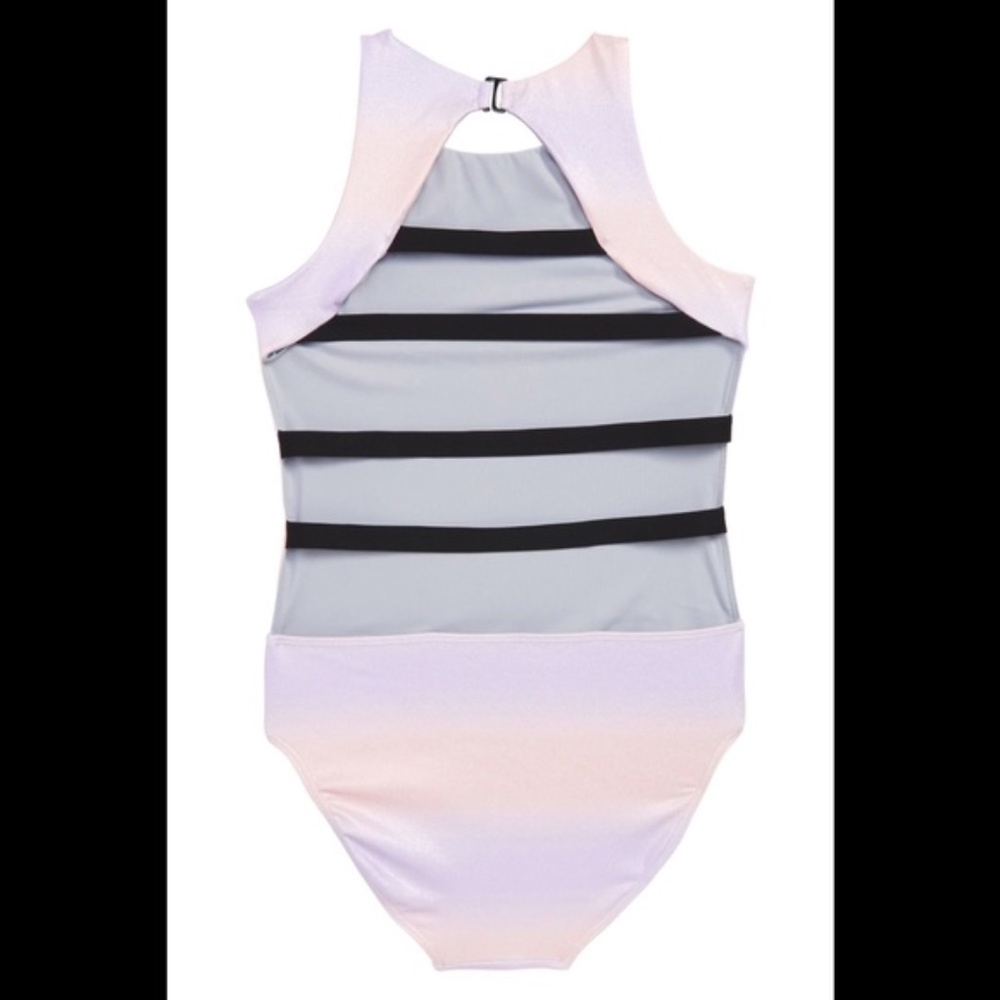NWT CUTE Zella One Piece Ladder Back SwimSuit